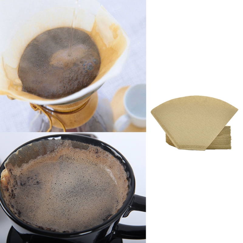 101 "V" Shape Coffee Cup Filter Paper Espresso Machine Mocha Pot Strainer Sheet 19QE