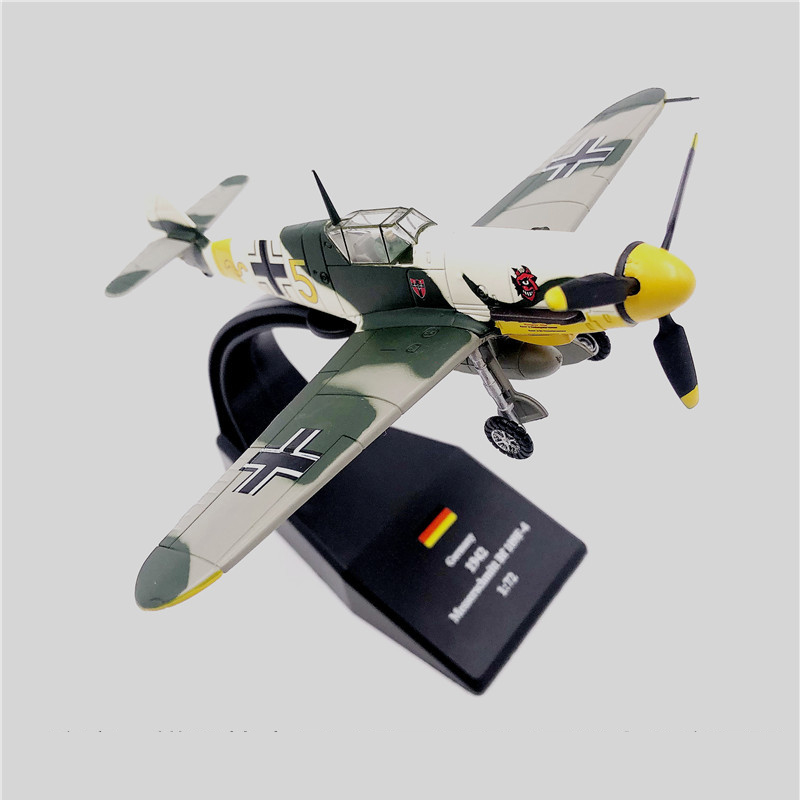 1:72 1/72 Scale WWII German air ace Fighter BF 109 BF-109 Me-109 Diecast Metal Airplane Plane Aircraft Model Toy