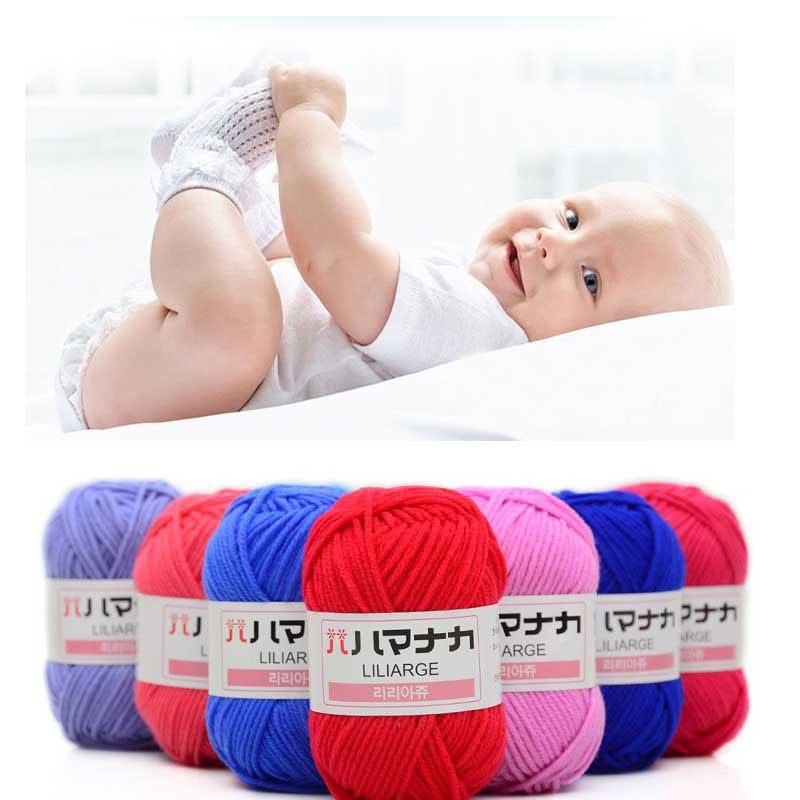 25g Milk Cotton Yarn Comfortable Wool Blended Yarn Apparel Sewing Yarn Hand Knitting Scarf Hat Yarn crochet knitting yarn