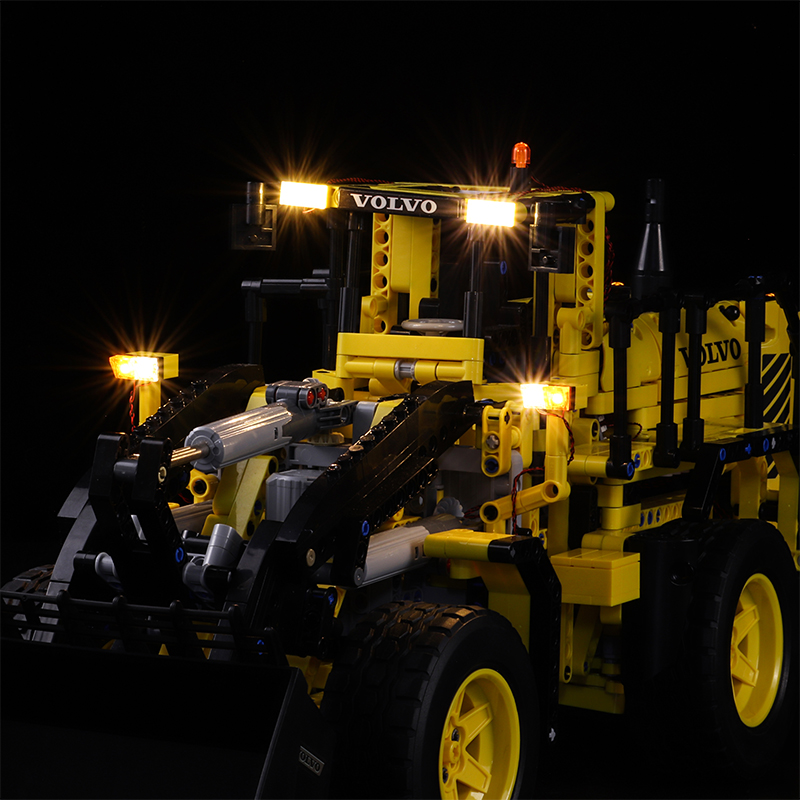 The LED Light for 42030 technic Volvo L350F wheel loader Building Blocks Bricks (only lights with Battery box)