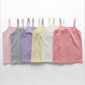 Cotton Children's summer Vest Colored Kids Camisole Children Tops Summer Baby Singlet Girls Undershirts Teenager Tank