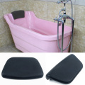 Spa Bath Pillow PU Bathtub Headrest Waterproof Bath Cushion 265*150*60mm BLACK