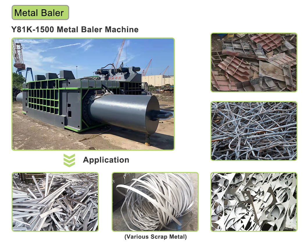 hydraulic metal baler