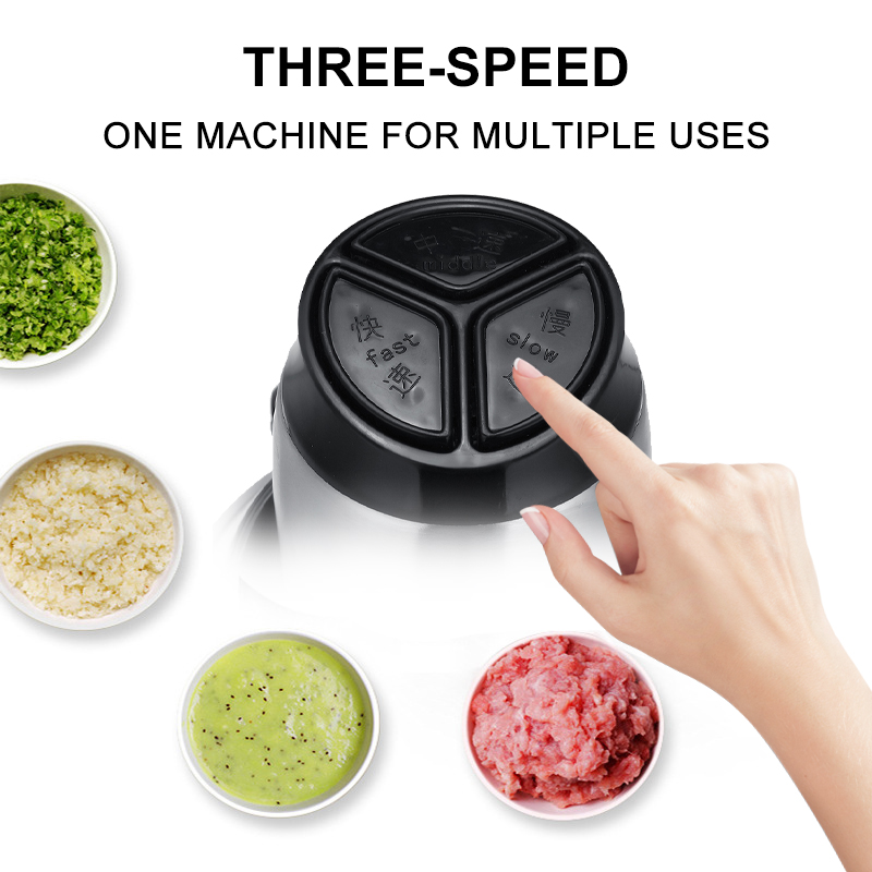 3L 3Speeds 500W 304 Stainless Steel Electric Grinders Meat Grinder Mincer Vegetable Cutter Food Processor Slicer Kitchen Chopper