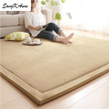 SongKAum Japanese-style Thicken Coral fleece Large Carpets Solid simple Tatami customizable Mats Bedroom Home Lving Room Rug