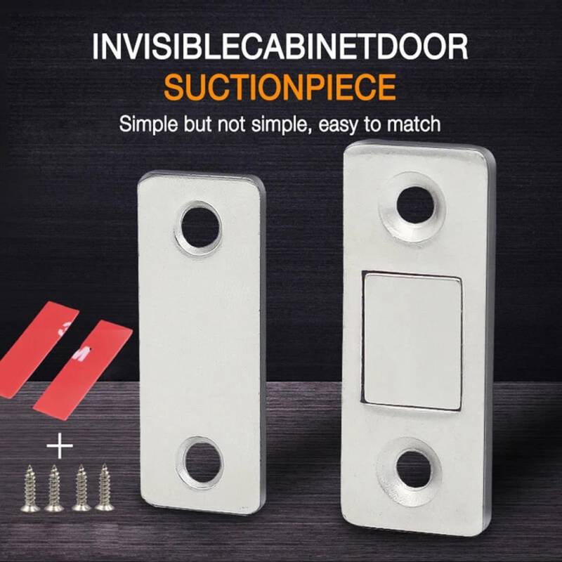 New Strong Door Closer Magnetic Door Catch Latch Door Magnet Furniture Cabinet Cupboard Screws Ultra Thin Kitchen Accessories