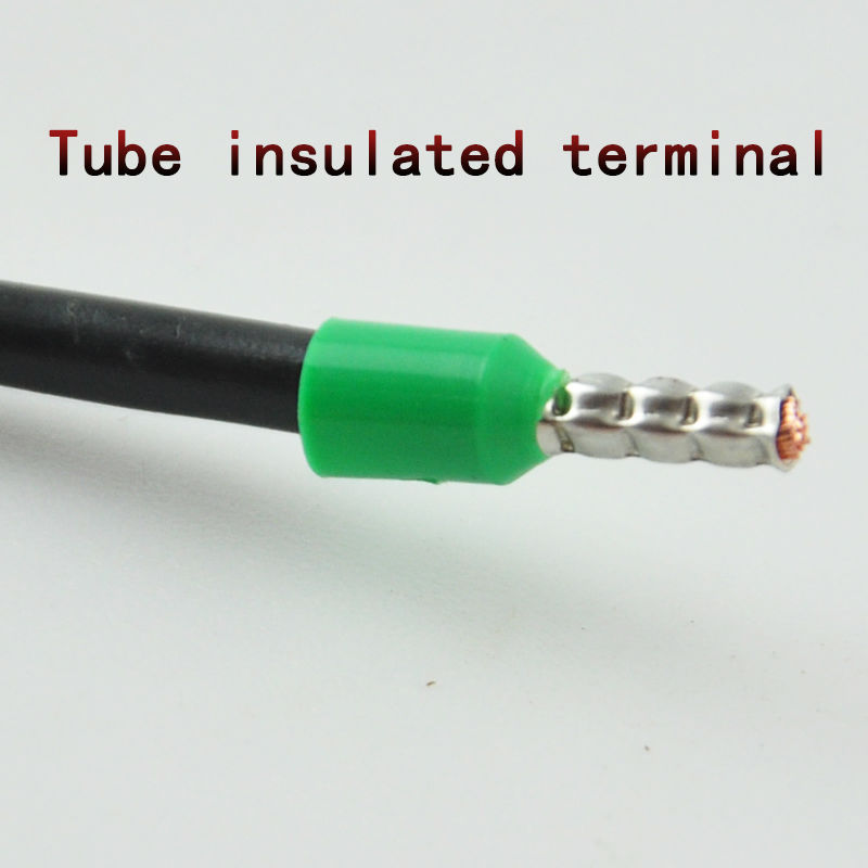 1000 PCS E0508 Tube pre-insulating terminal insulated cable wire connector crimp terminal (type TG-JT) AWG #22 VE0508