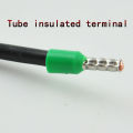 1000 PCS E0508 Tube pre-insulating terminal insulated cable wire connector crimp terminal (type TG-JT) AWG #22 VE0508