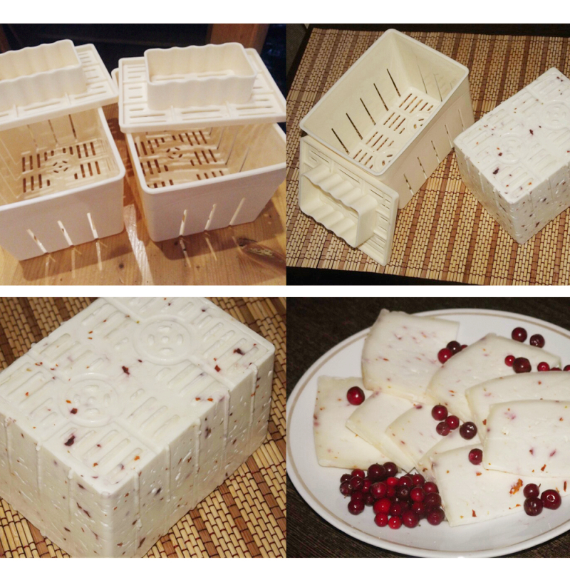 DIY Tofu Mold Plastic Tofu Press Mould Homemade Soybean Curd Tofu Making Mold Kitchen Cooking Tool Set