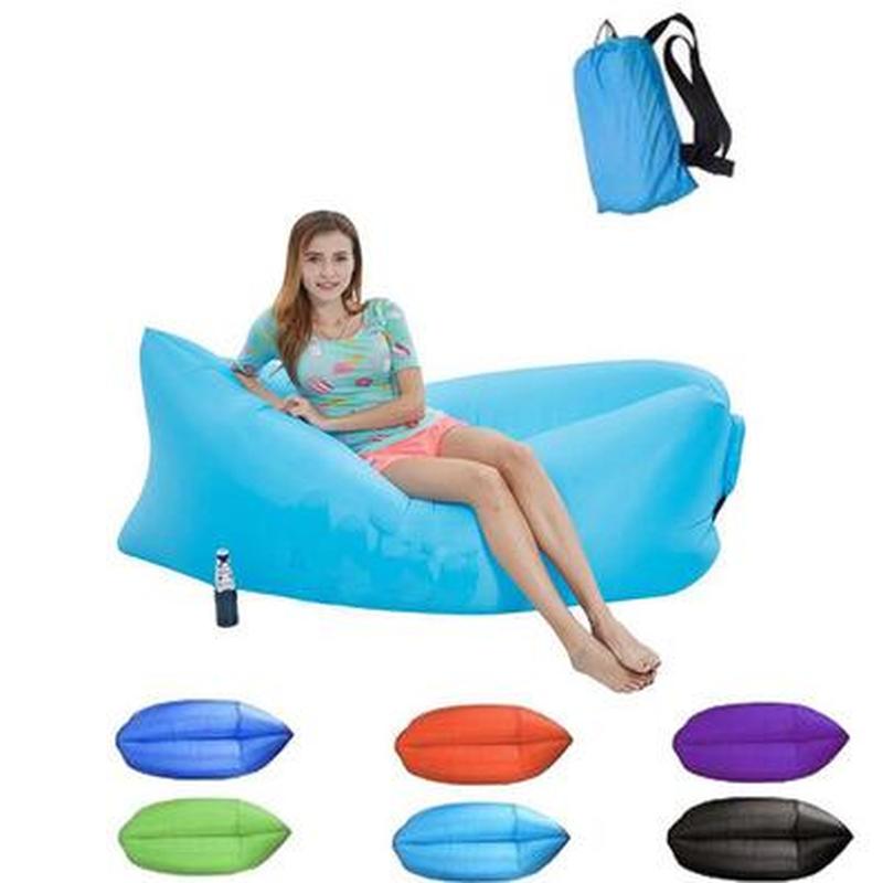 Inflatable sofa couch lazy camping Sleeping bags air bed Beach Lounge Chair Fast Folding Sleeping bag ultralight Dropshipping