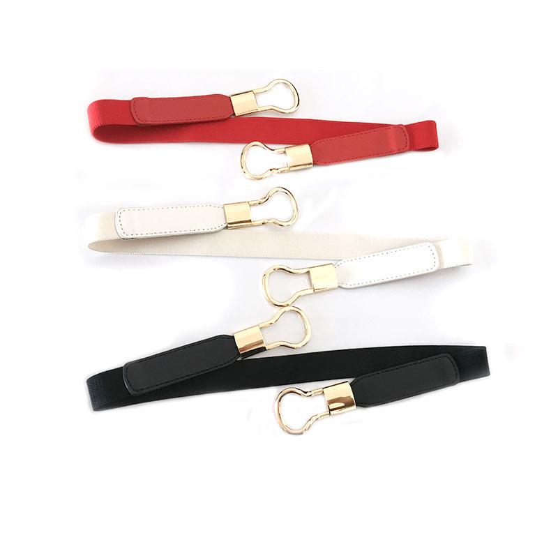 PU Leather Elastic Wide Belt for Women Stretch Thick Waist Belt for Dress Fashion Stretch women belts plus size