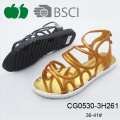 Lady Latest New Design Flat Model Trendy Sandals