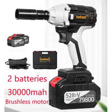 Sollant 30000mah Electric Impact Wrench Corded 1/2-Inch , 680N.m Max Torque, 3800rpm speed, Two-Direction Rocker Switch