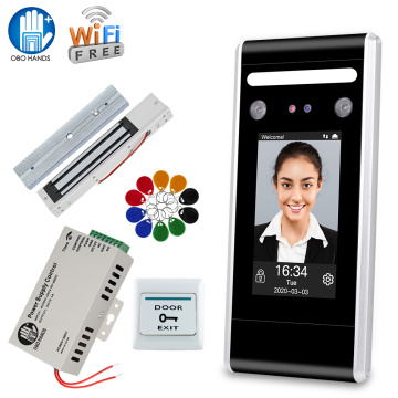 RFID WiFi Door Access Control System Kit Face Password Biometric Keypad + Power Supply + Electronic Locks with Software TCP/IP