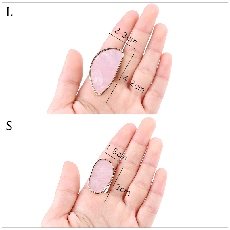 1Pc Eyelash Extension Ring Natural Shell Gold-plated Ring Glue Ring Single False Eyelash Glue Frame Eyelash Extension Tool