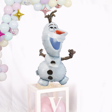 1pc Disney Olaf Cartoon Elsa Anna Snow Queen Princess Foil Balloons Air Inflatable Globo Baby Shower Birthday Party Decorations