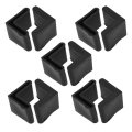 Rubber L Shaped Angle Iron Foot Pads Covers 10 Pcs Black