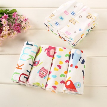 6Pcs Baby Cartoon Towels Baby Boy Girl Handkerchief Bathing Feeding Face Washcloth Wipe Cloth