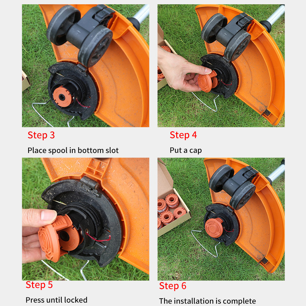 10pcs String Trimmer Spool Line Grass Cut Strimmer Line Lawn Mower Accessories For WORX Garden Outdoor Nylon Trimmer Lines