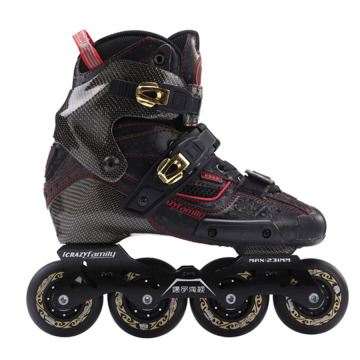 2019 Crazy Carbon Fiber Professional Slalom Inline Skates Adult Roller Free Skating Shoes Sliding Patines Similar With SEBA IGOR