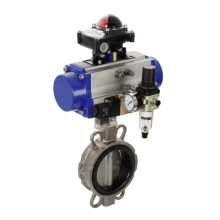 Pneumatic Actuator Double Acting Sanitary Butterfly Valve