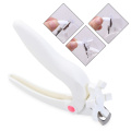 New White Nail Clipper Fake Trimmer Manicure Clamp Special Type U Word Cut Clipper False Nail Tips Edge Cutters Manicure Tools