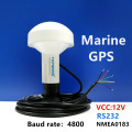 voltage 12V RS232 protocol NMEA 0183 GN2000 marine ship GPS receiver antenna module baud rate 4800 DIY connector,