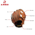 Etto Quality 10/11 Inches Men Professional Baseball Glove PVC Left Hand Softball Training Pitcher Glove Kids For Match HOB004Z