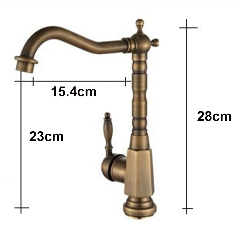 Antique mixer tap kitchen faucet copper hot and cold fashion bathroom faucet basin rotating faucets GZ-8105