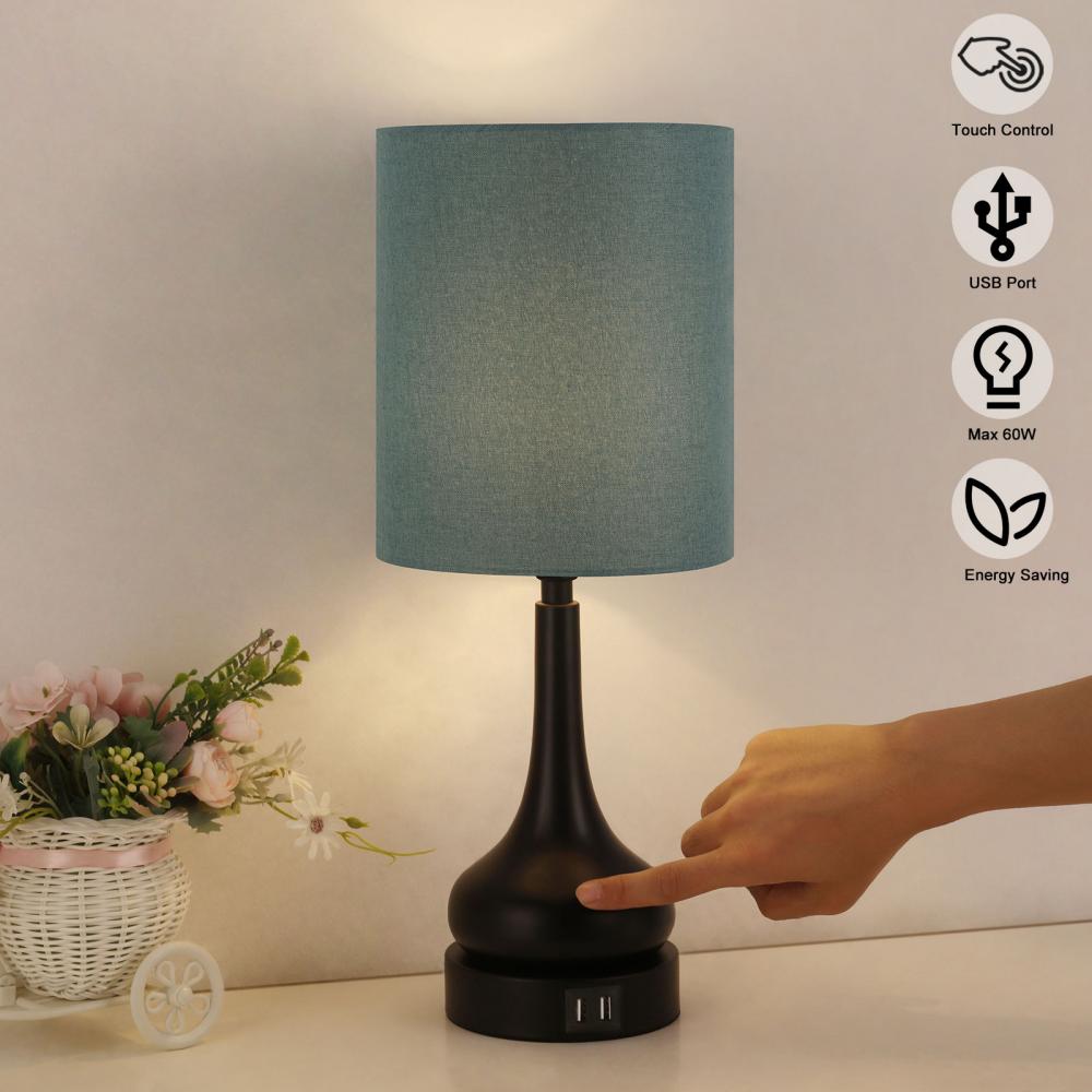 Nightstand Lamps with Dual USB Charging Ports
