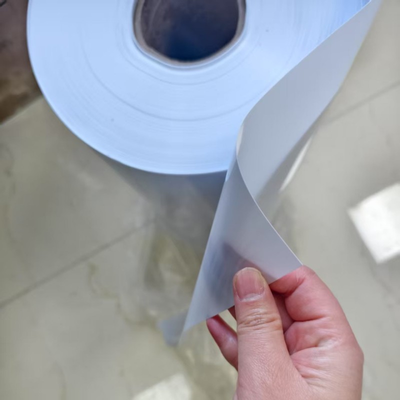 White glossy PET film 02