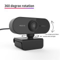 HD 1080P Mini Computer PC WebCamera with Microphone Rotatable Cameras USB Plug for Live Broadcast Video Calling Conference Work