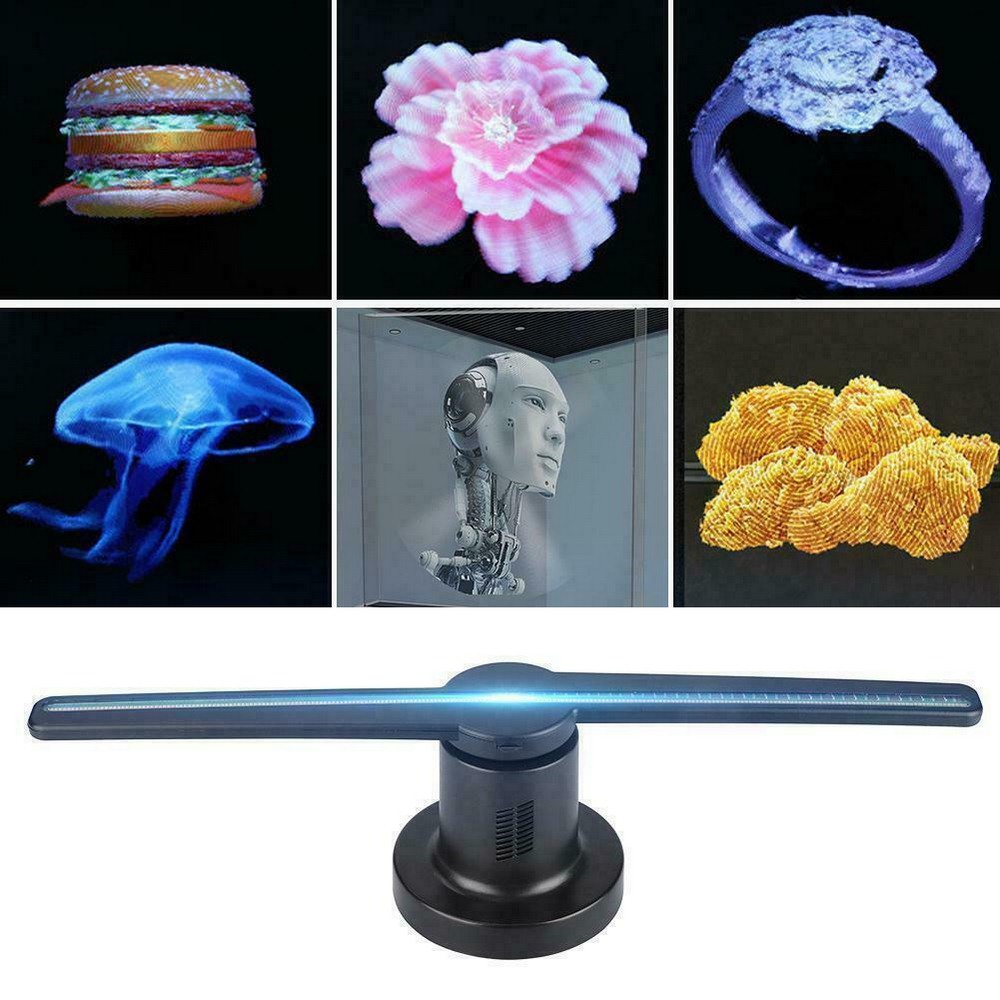 42cm 16.5inch Wifi 3D Holographic Projector Hologram Player Naked Eye LED Display Fan Advertising Light APP Control