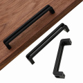 RUNBAZEF Black Cabinet Knobs And Handles Bar Kitchen Knob Furniture Hardware Drawer Pull Wardrobe Door Long Handl Handle
