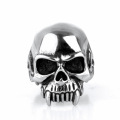 Halloween Tooth decay skull ring for boyfriend