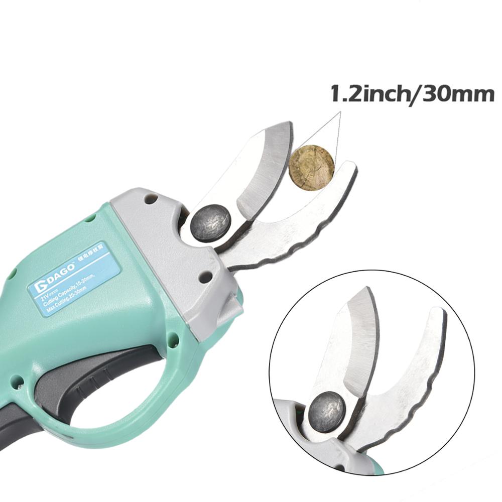 Electric Pruning Shear Cordless Trimmer Lithium Battery Pruner Fruit Tree Bonsai Branch Cutter Scissor Garden Power Tool