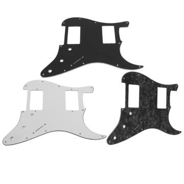 1pcs 3ply Strat Pickguard with HH Layout Electric Guitar Panel Parts Musical Instrument Guitar Parts Accessories 3 Colors New