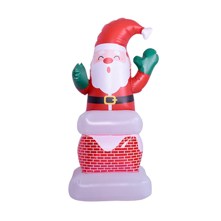 66.5 Inch Outdoor Inflatable Christmas Santa With LED Light_01