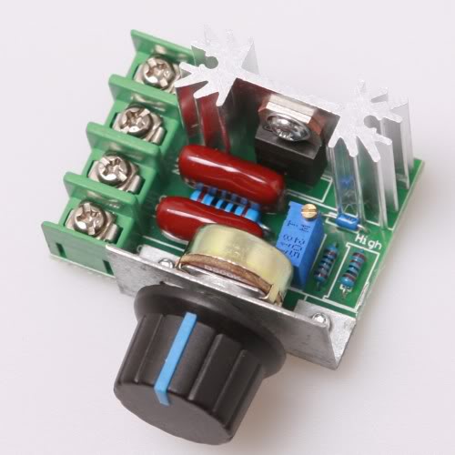 New 2pcs/lot PWM AC Motor Speed Controller with Knob 50~220 V