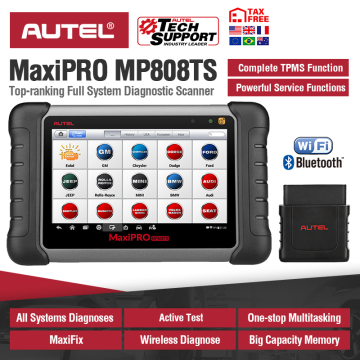 Autel MaxiPRO MP808TS Diagnostic Tool Automotive Scanner Bluetooth WIFI TPMS Tool Programmer sensor PK MK808 MK808TS AP200