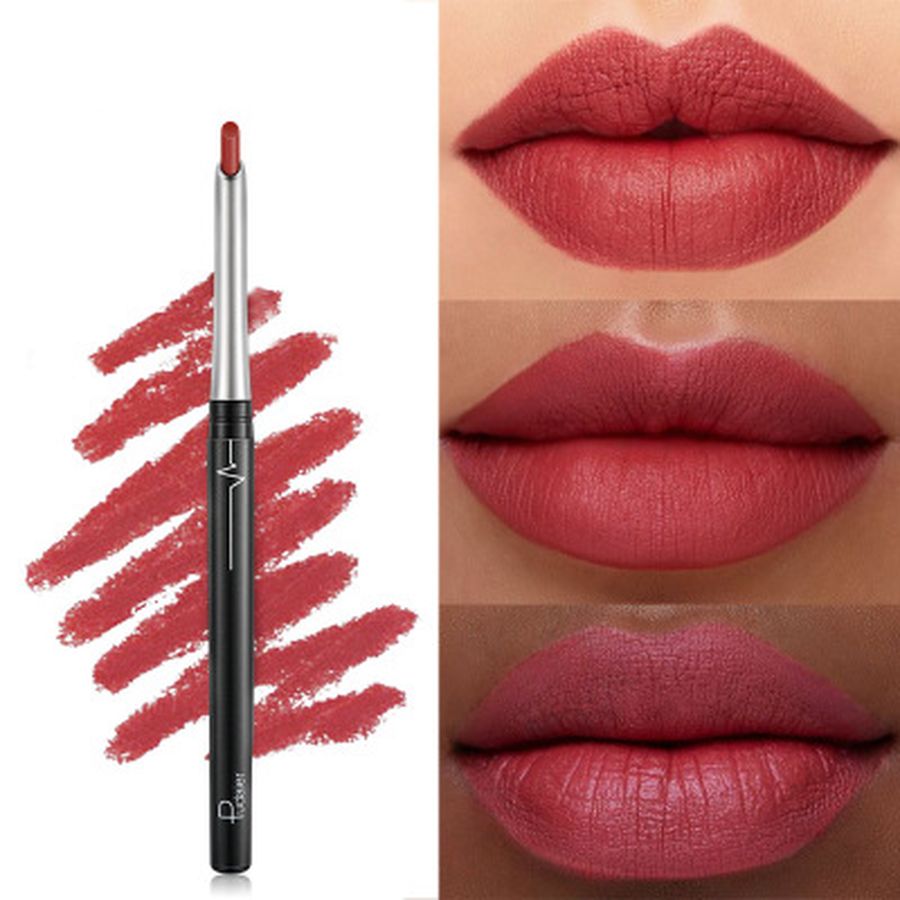 17 colors Stereo Matte Lip Liner Lipstick Pen Lip Gloss Easy to carry Makeup Eye shadow Eyeliner Beauty Lipstick Lipliner Pen
