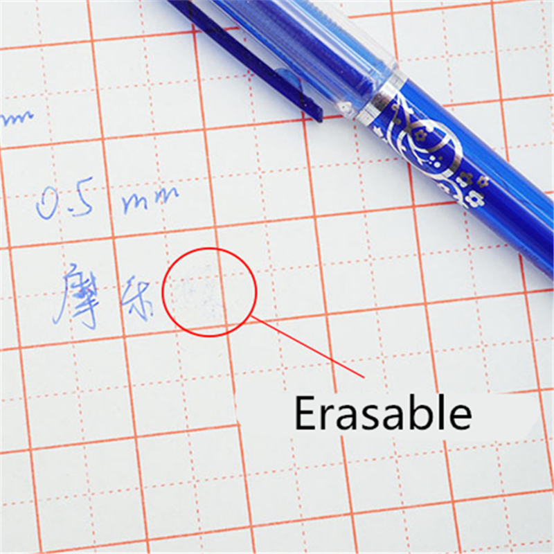 25pcs/set Erasable Gel Pen Refills Rod 0.5mm Washable Handle Magic Erasable Pen for School Pen Writing Tools Kawaii Stationery