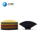 Z-LION 4 Inch 8pcs Diamond Convex Polishing Pad Bowl Type Arc Stone Marble Granite Convex Grinding With Rubber Back Wet Use Bowl