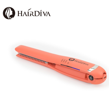Mini Travel Flat Iron Hair Straightener Dual Voltage Usb Charging Corel Red Titanium Flat Irons Portable HairDiva Straightner