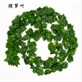 12Pcs/Lot Long Artificial Plants Green Ivy Leaves Artificial Climbing Tiger Grape Vine Fake Foliage Leaves Wedding Home Decor