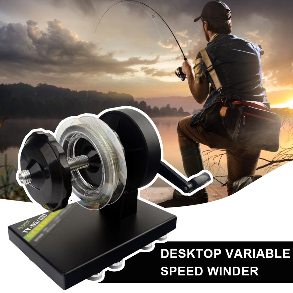 Fishing Line Spooler Portable Axes Winder Machine Spinning Reel Spool Spooling Station System for Any Reel Lines Tools