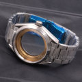 Watch case 41mm Watches parts 20mm band Brass Coated 316L S Steel belt Fit ETA 2836/2824 Miyota8215 821A movement for mens