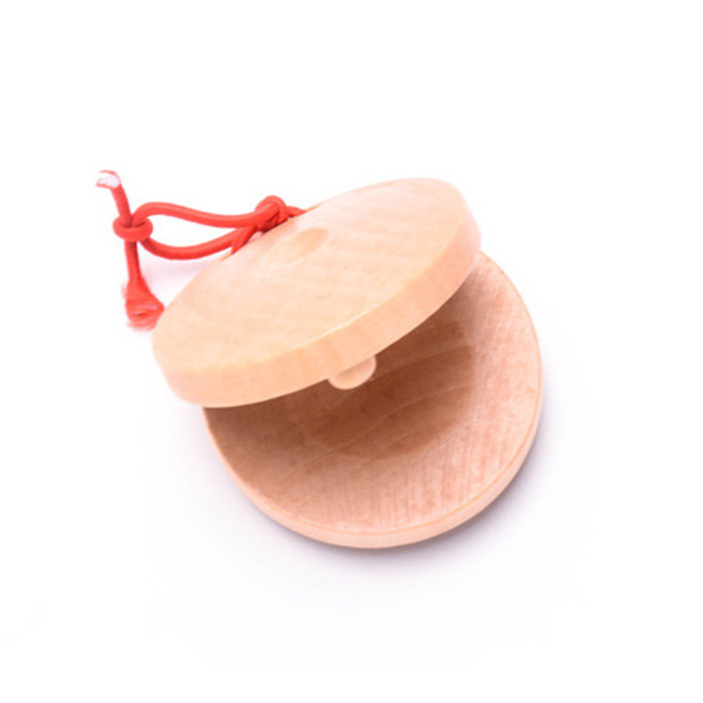 2019 New 1Pcs Wooden Castanets Wood Percussion Musical Instrument Education Child's Intellectual Development Listening Ability