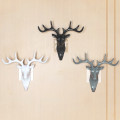 1PC Antlers Shape Wall Mounted Clothes Hanger Bathroom Hooks Hat Key Holder Laundry Coat Rack Hanging Storage Shelf