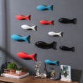 Decorative Fish Figurine Ornament Wall Art Modern Home Room Decor for Wall Hanging Glaze Ceramic Style Is Smart Device Theme